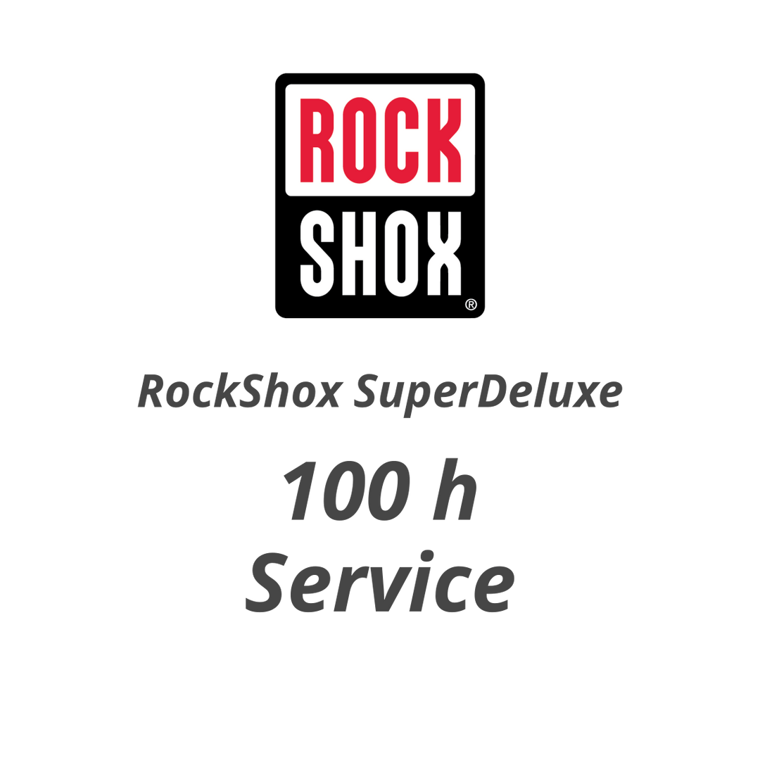 100 h or annual Service RockShox SuperDeluxe - Flow Suspension -