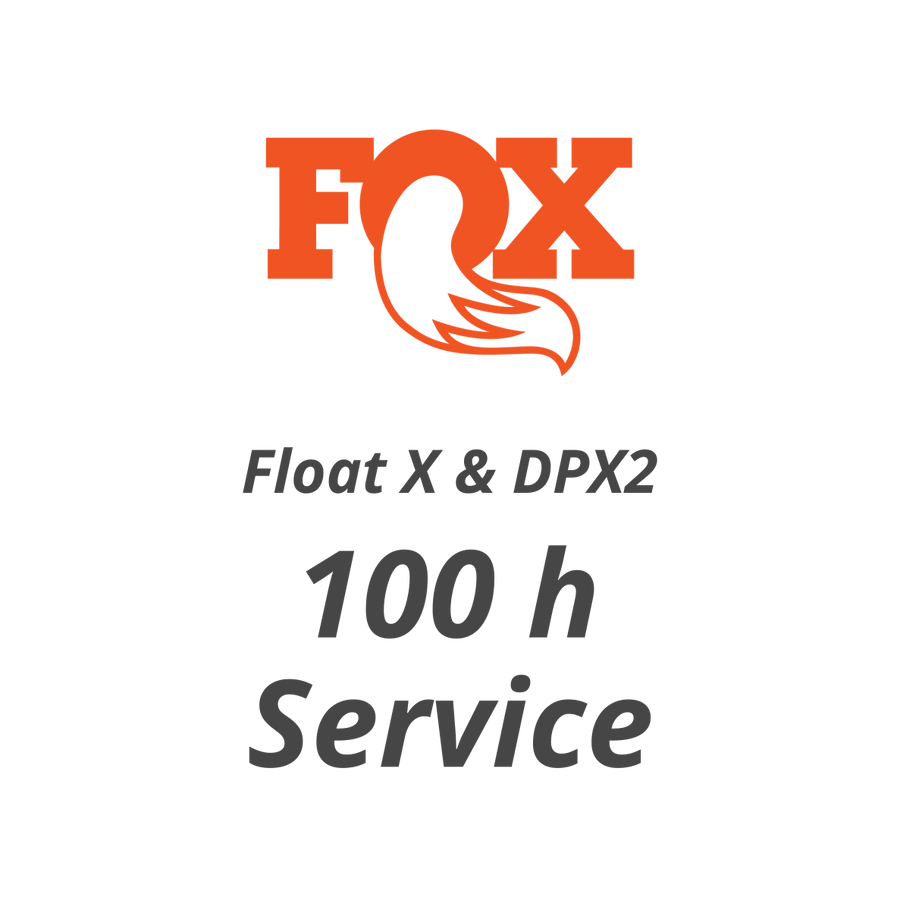 100 h or annual Service Fox Float DPX2 and FloatX - Flow Suspension - 