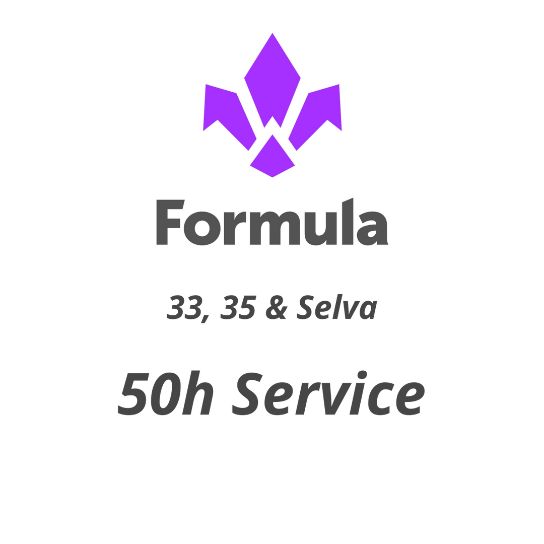 50 h Formula 33, 35 and Selva Fork Service